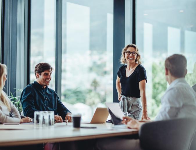 People in a meeting